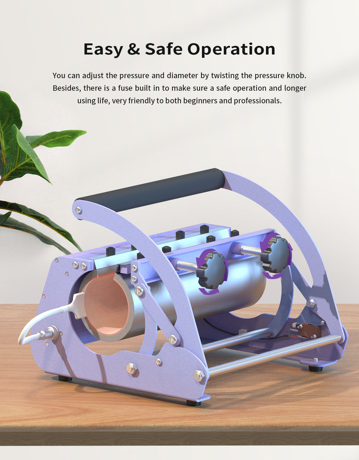 MPH2 Commercial Tumbler Heat Press - 11oz-30oz Universal Sublimation Machine for Custom Drinkware