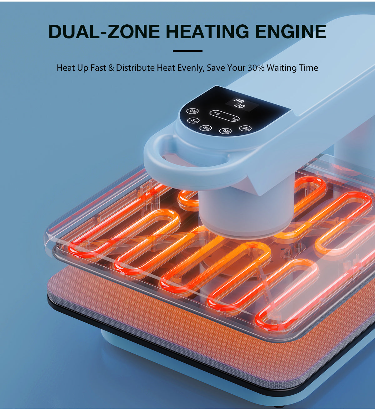 15"x15" Dual Station Automatic Heat Press Machine - Industrial Grade for Commercial Garment Production