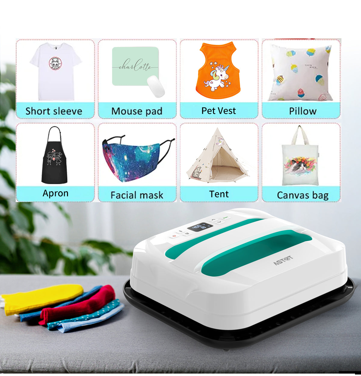 AST&T Smart Heat Press Machine (Model: HP3) – Professional HTV Heat Transfer for Small Businesses & Crafters
