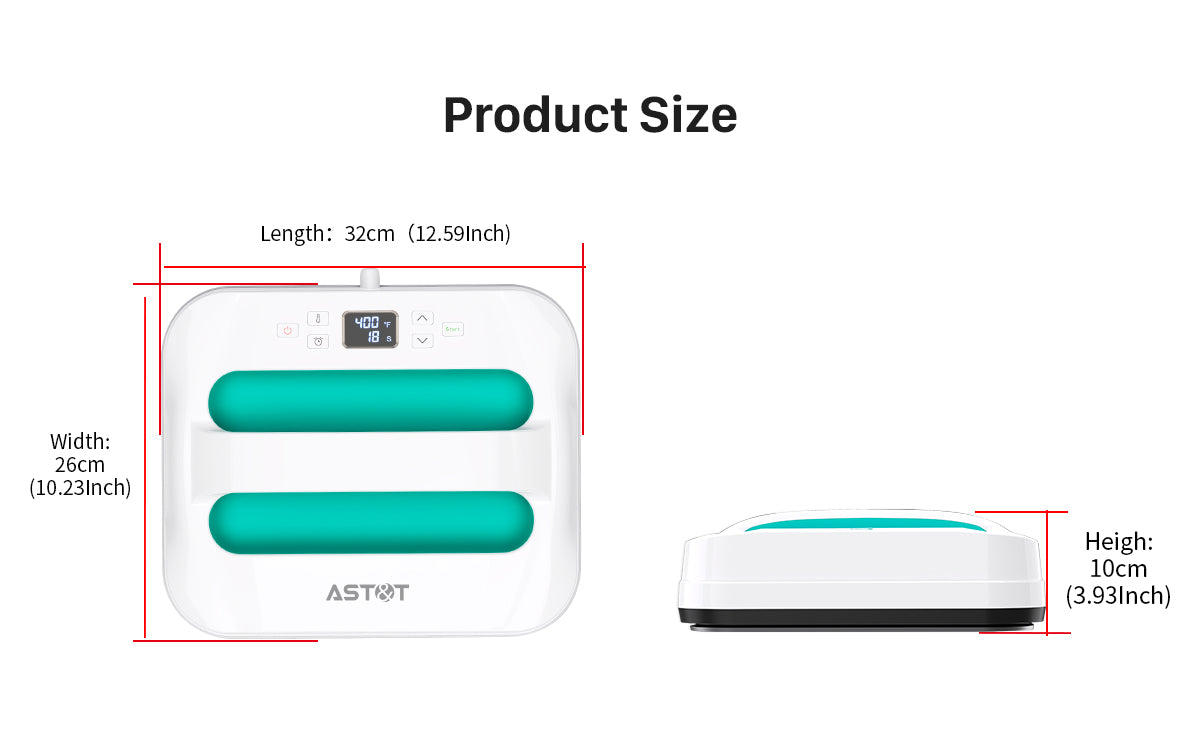 AST&T Smart Heat Press Machine (Model: HP3) – Professional HTV Heat Transfer for Small Businesses & Crafters