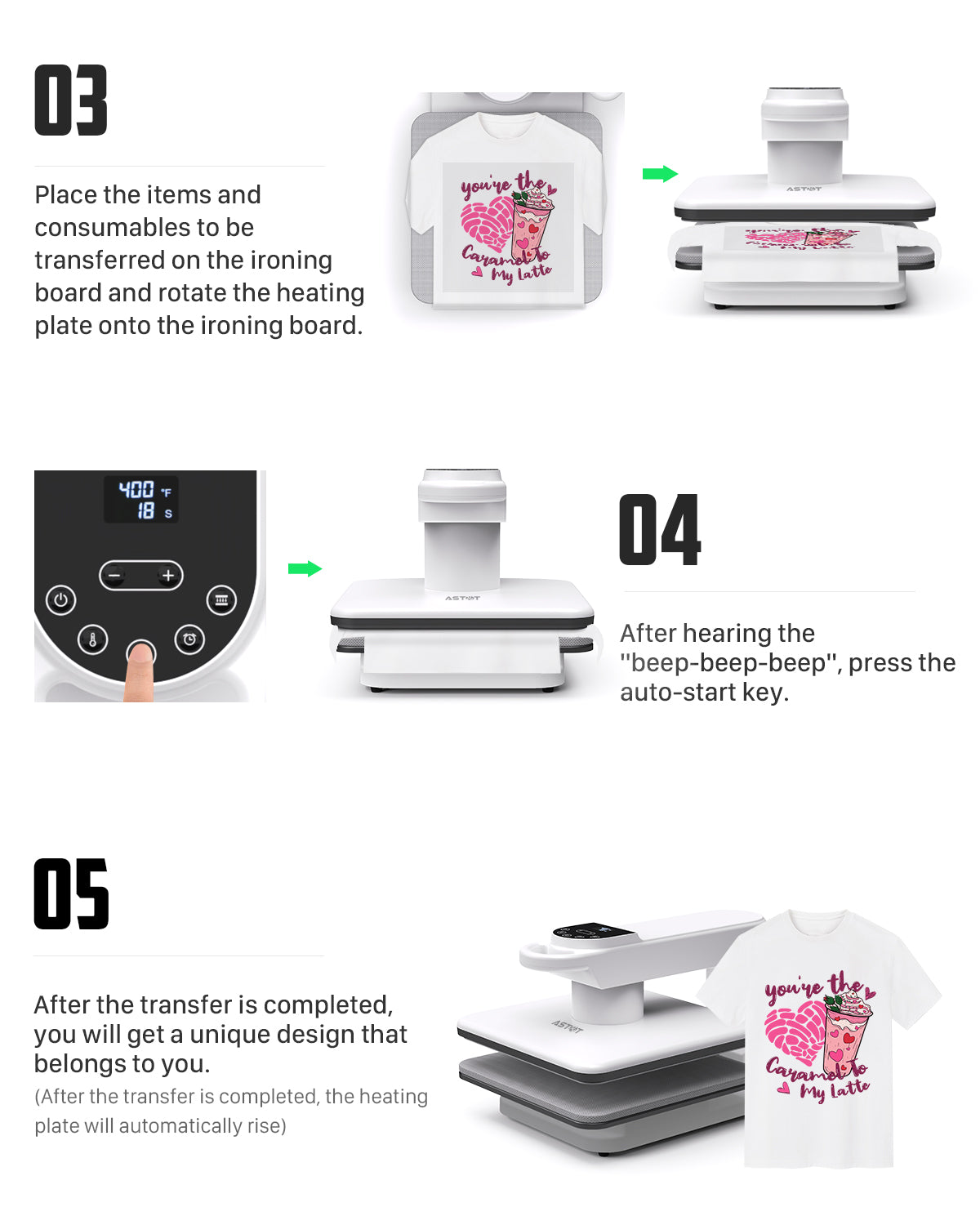 AP8-D Commercial Dual Station Automatic Heat Press | 15x15 Inch, 360° Swivel with Smart Pressure Control & Auto Release
