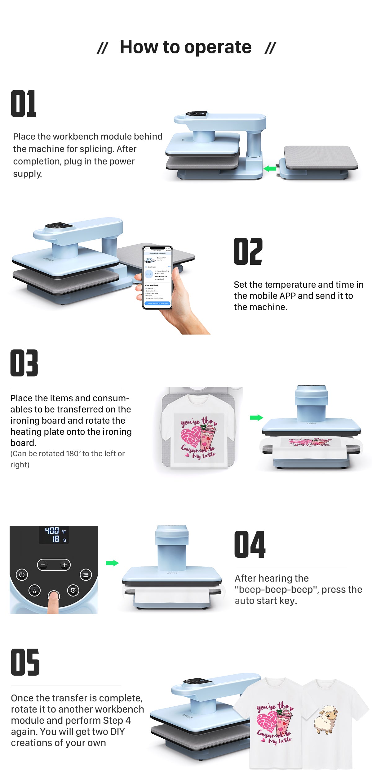 15"x15" Dual Station Automatic Heat Press Machine - Industrial Grade for Commercial Garment Production