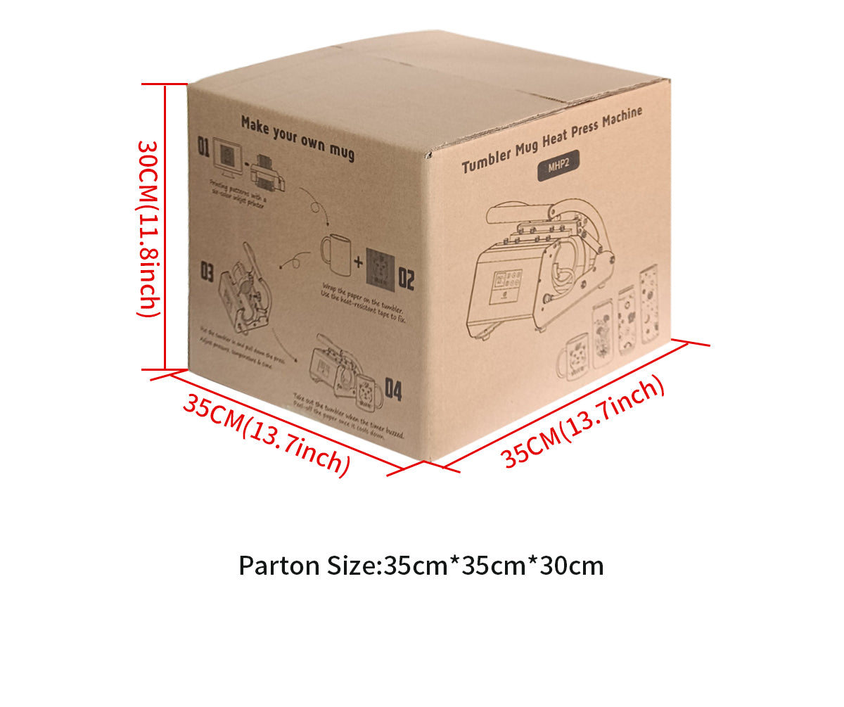 MPH2 Commercial Tumbler Heat Press - 11oz-30oz Universal Sublimation Machine for Custom Drinkware