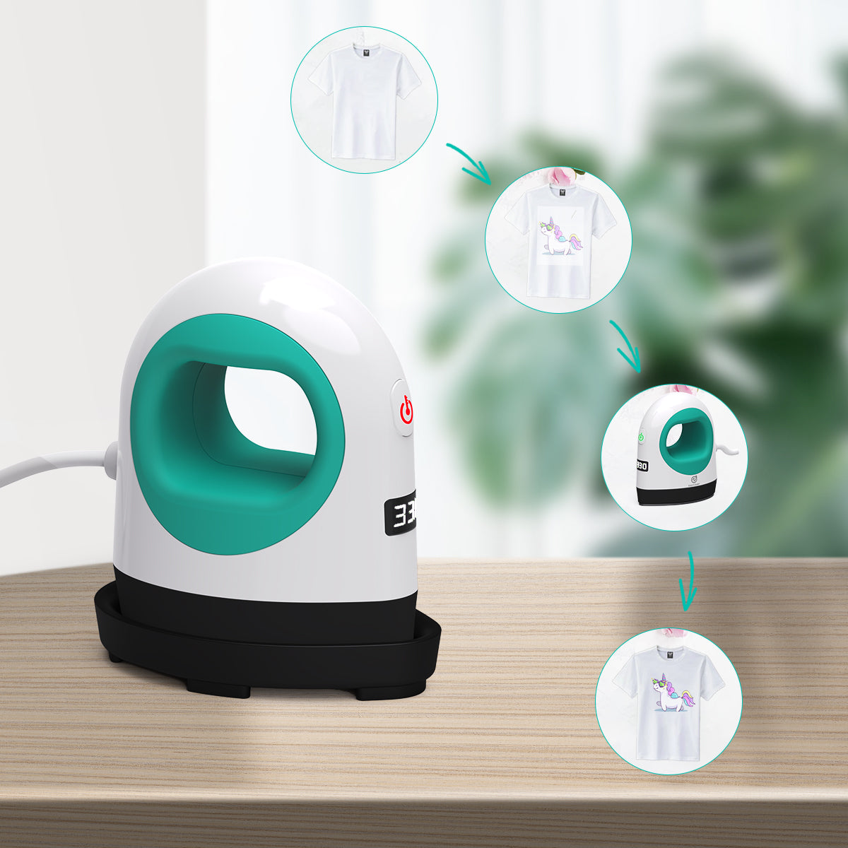 Mini Digital Heat Press | Commercial-Grade Portable Craft Press for Small-Batch Projects