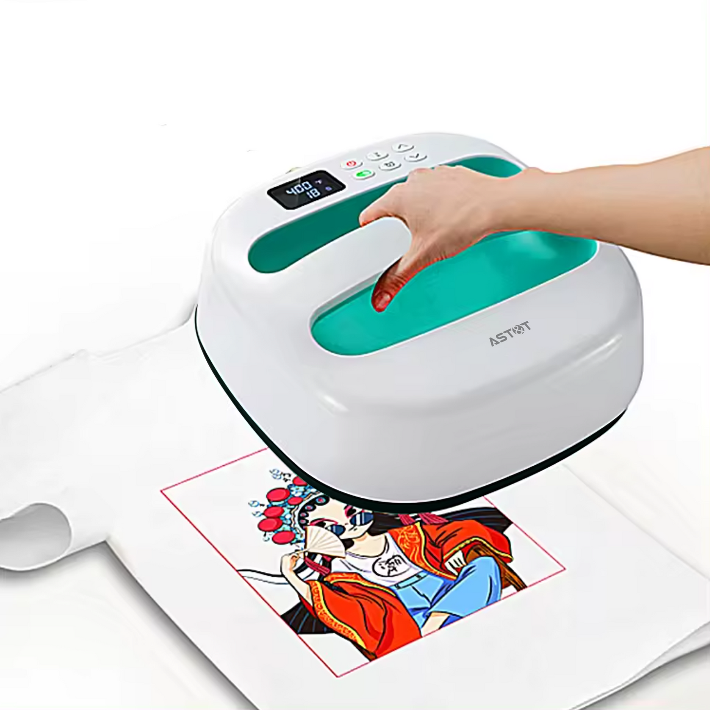 HP2 Heat Press Machine - Professional 400°F HTV Iron-On Heat Press for DIY & Small Business
