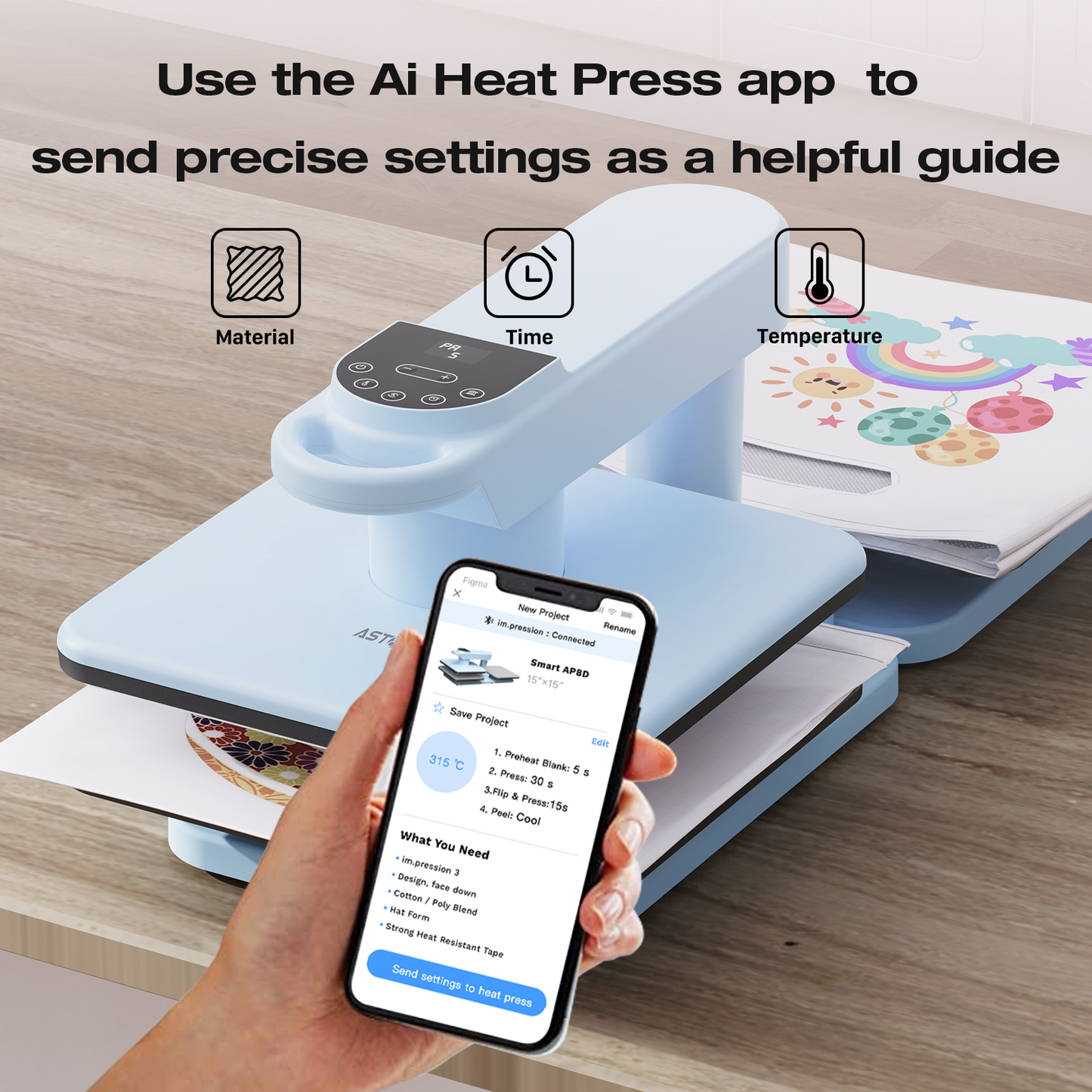 15"x15" Dual Station Automatic Heat Press Machine - Industrial Grade for Commercial Garment Production