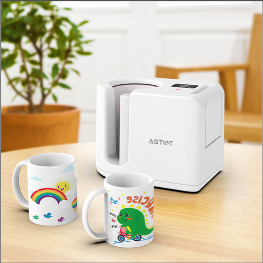 MHP1 Commercial Smart Mug Heat Press - 30-60s Fast Sublimation for 11oz Custom Branded Mugs