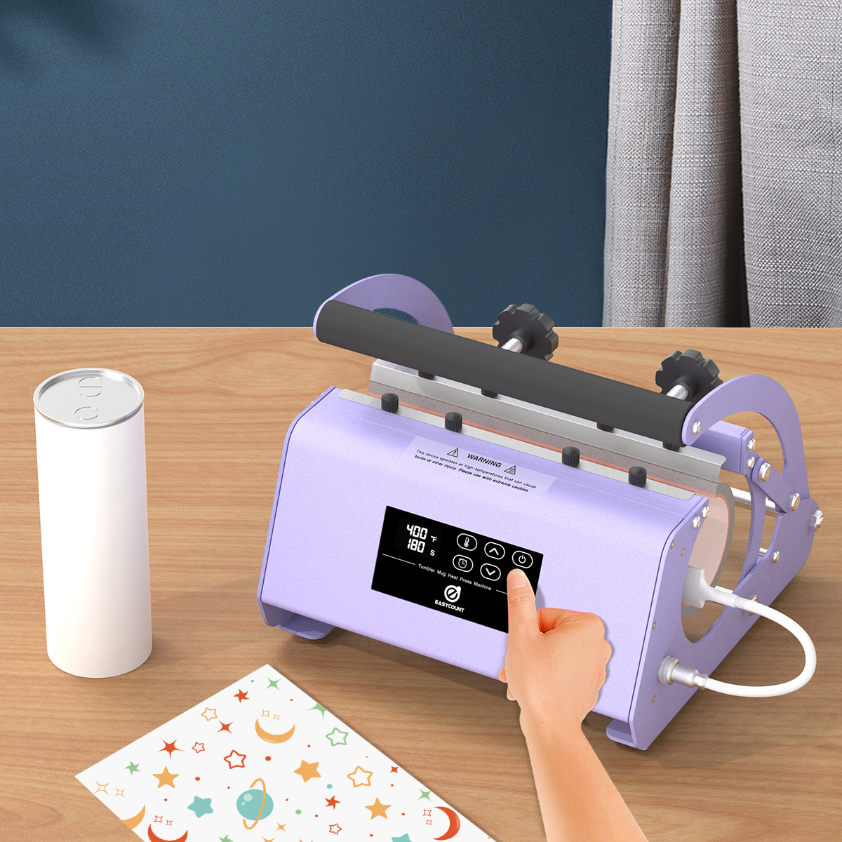 MPH2 Commercial Tumbler Heat Press - 11oz-30oz Universal Sublimation Machine for Custom Drinkware