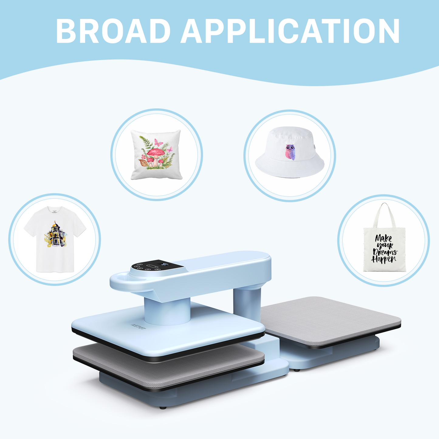 15"x15" Dual Station Automatic Heat Press Machine - Industrial Grade for Commercial Garment Production