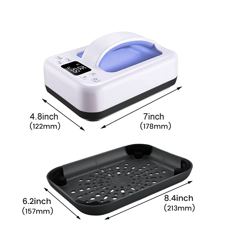 HP6 Smart Mini Heat Press 7"x4.8" | Portable Commercial-Grade Heat Press for Small Business &amp; Wholesale